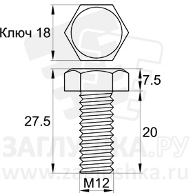 DIN933-M12x20