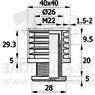 PRQ40x40x1,5-2