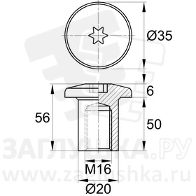 YA-SNM16x50 zinc