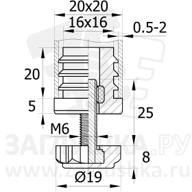 20-20М6Н.D19x25